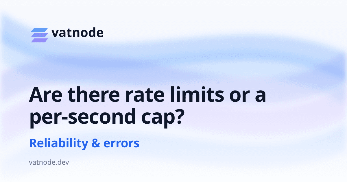 Are there rate limits or a per-second cap?