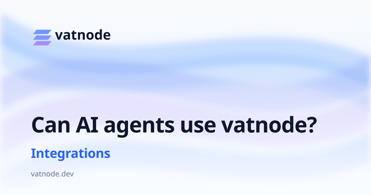 Can AI agents use vatnode?