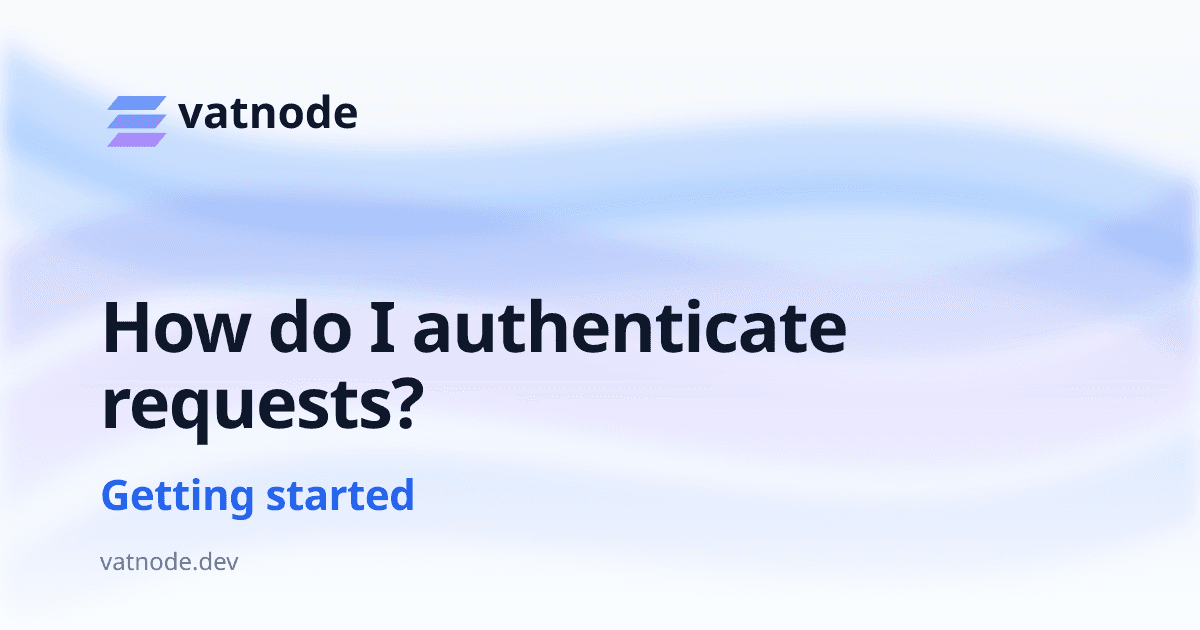 How do I authenticate requests?