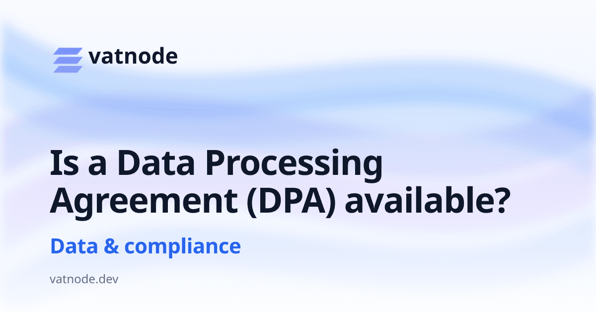 Is a Data Processing Agreement (DPA) available?