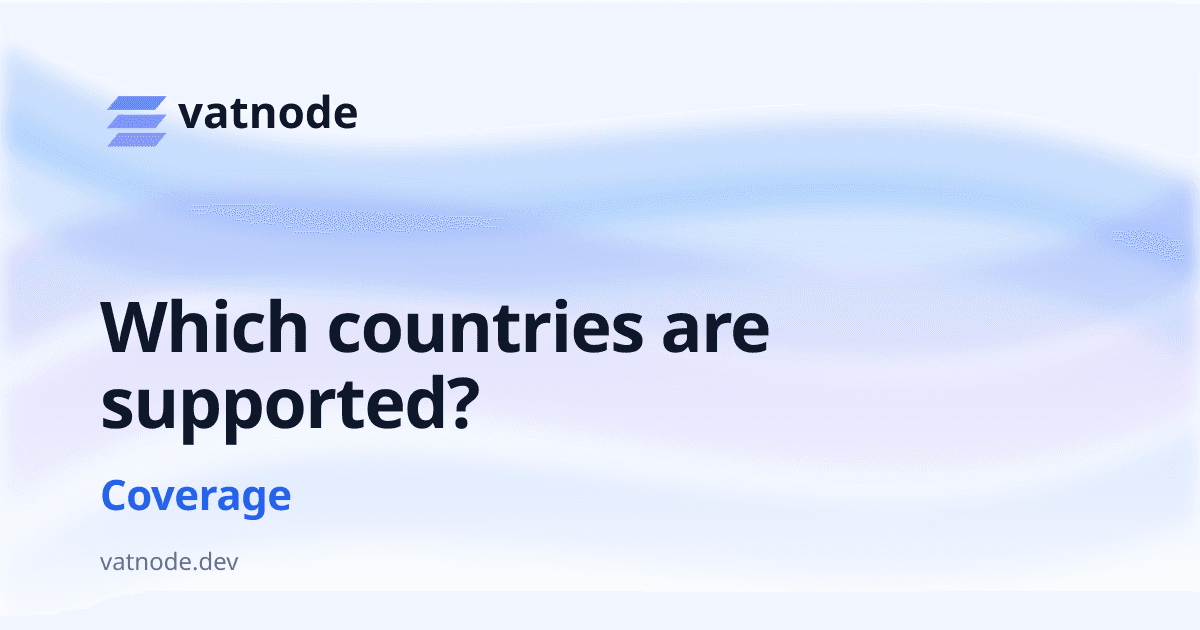Which countries are supported?