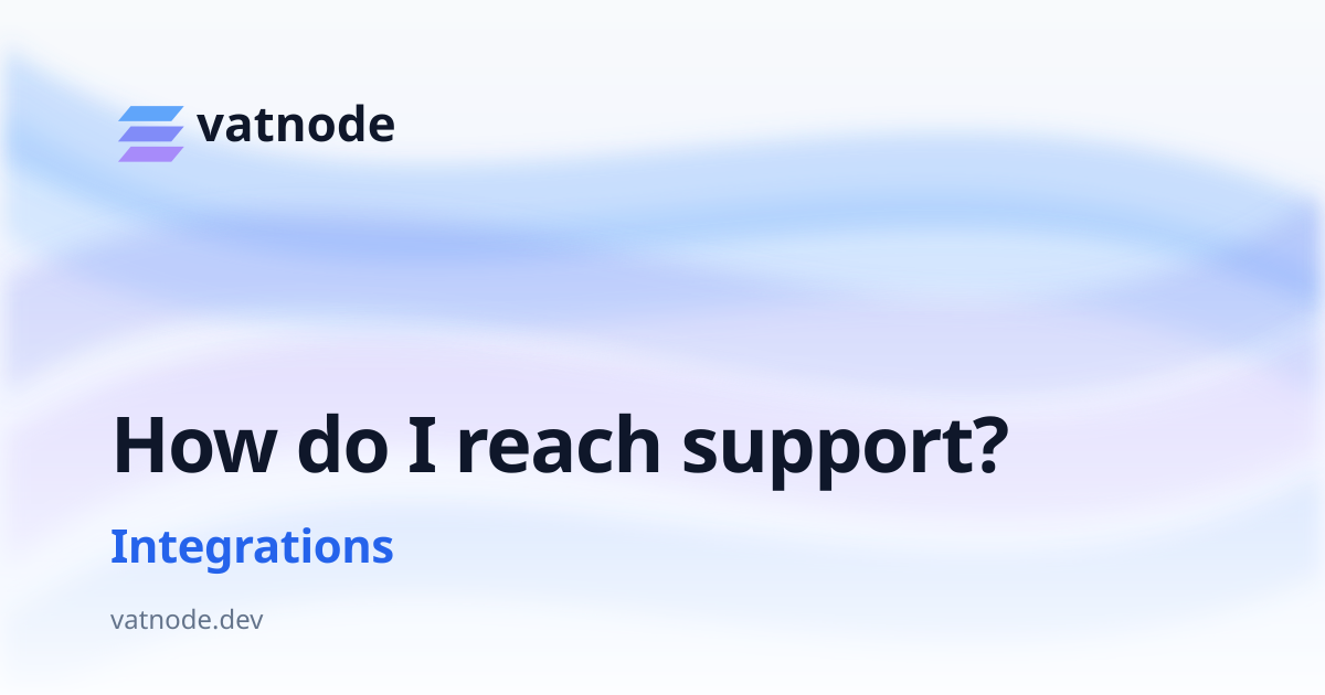 How do I reach support?